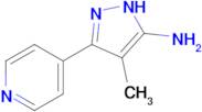 4-Methyl-3-(pyridin-4-yl)-1h-pyrazol-5-amine