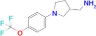 {1-[4-(trifluoromethoxy)phenyl]pyrrolidin-3-yl}methanamine