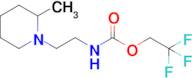 2,2,2-Trifluoroethyl n-[2-(2-methylpiperidin-1-yl)ethyl]carbamate