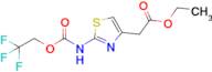 Ethyl 2-(2-{[(2,2,2-trifluoroethoxy)carbonyl]amino}-1,3-thiazol-4-yl)acetate