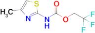 2,2,2-Trifluoroethyl n-(4-methyl-1,3-thiazol-2-yl)carbamate