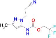 2,2,2-Trifluoroethyl n-[1-(2-cyanoethyl)-3-methyl-1h-pyrazol-5-yl]carbamate