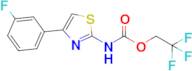 2,2,2-Trifluoroethyl n-[4-(3-fluorophenyl)-1,3-thiazol-2-yl]carbamate