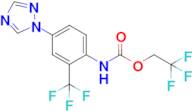 2,2,2-Trifluoroethyl n-[4-(1h-1,2,4-triazol-1-yl)-2-(trifluoromethyl)phenyl]carbamate