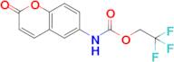 2,2,2-Trifluoroethyl N-(2-oxo-2H-1-benzopyran-6-yl)carbamate