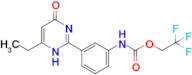 2,2,2-trifluoroethyl N-[3-(6-ethyl-4-oxo-1,4-dihydropyrimidin-2-yl)phenyl]carbamate