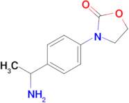 3-[4-(1-aminoethyl)phenyl]-1,3-oxazolidin-2-one