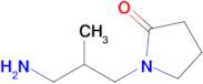 1-(3-Amino-2-methylpropyl)pyrrolidin-2-one