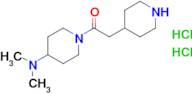 1-[4-(dimethylamino)piperidin-1-yl]-2-(piperidin-4-yl)ethan-1-one dihydrochloride