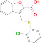 3-{[(2-chlorophenyl)sulfanyl]methyl}-1-benzofuran-2-carboxylic acid