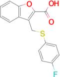 3-{[(4-fluorophenyl)sulfanyl]methyl}-1-benzofuran-2-carboxylic acid