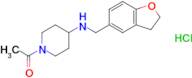 1-{4-[(2,3-dihydro-1-benzofuran-5-ylmethyl)amino]piperidin-1-yl}ethan-1-one hydrochloride