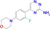 5-[2-fluoro-4-(morpholin-4-yl)phenyl]-1,2,4-triazin-3-amine
