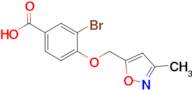 3-Bromo-4-[(3-methyl-1,2-oxazol-5-yl)methoxy]benzoic acid