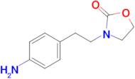 3-[2-(4-aminophenyl)ethyl]-1,3-oxazolidin-2-one
