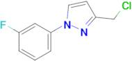 3-(Chloromethyl)-1-(3-fluorophenyl)-1h-pyrazole