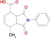 7-Methyl-1,3-dioxo-2-phenyl-2,3,3a,4,7,7a-hexahydro-1h-isoindole-4-carboxylic acid