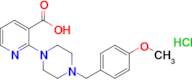 2-{4-[(4-methoxyphenyl)methyl]piperazin-1-yl}pyridine-3-carboxylic acid hydrochloride