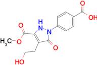 4-[4-(2-hydroxyethyl)-3-(methoxycarbonyl)-5-oxo-2,5-dihydro-1h-pyrazol-1-yl]benzoic acid