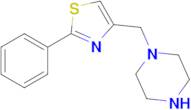 1-[(2-phenyl-1,3-thiazol-4-yl)methyl]piperazine