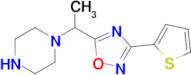 1-{1-[3-(thiophen-2-yl)-1,2,4-oxadiazol-5-yl]ethyl}piperazine
