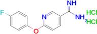 6-(4-Fluorophenoxy)pyridine-3-carboximidamide dihydrochloride