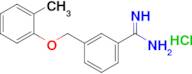 3-(2-Methylphenoxymethyl)benzene-1-carboximidamide hydrochloride