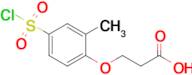 3-[4-(chlorosulfonyl)-2-methylphenoxy]propanoic acid