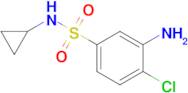 3-Amino-4-chloro-n-cyclopropylbenzene-1-sulfonamide