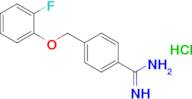 4-(2-Fluorophenoxymethyl)benzene-1-carboximidamide hydrochloride