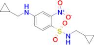 n-(Cyclopropylmethyl)-4-[(cyclopropylmethyl)amino]-2-nitrobenzene-1-sulfonamide