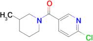 2-Chloro-5-(3-methylpiperidine-1-carbonyl)pyridine