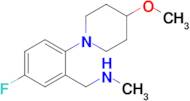 {[5-fluoro-2-(4-methoxypiperidin-1-yl)phenyl]methyl}(methyl)amine