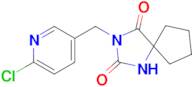 3-[(6-chloropyridin-3-yl)methyl]-1,3-diazaspiro[4.4]nonane-2,4-dione