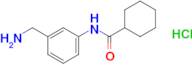 n-[3-(aminomethyl)phenyl]cyclohexanecarboxamide hydrochloride