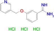 3-(Pyridin-3-ylmethoxy)benzene-1-carboximidamide trihydrochloride