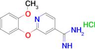 2-(2-Methoxyphenoxy)pyridine-4-carboximidamide hydrochloride