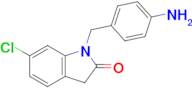 1-[(4-aminophenyl)methyl]-6-chloro-2,3-dihydro-1h-indol-2-one