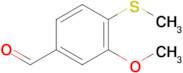 3-Methoxy-4-(methylsulfanyl)benzaldehyde