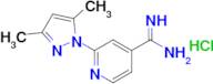 2-(3,5-Dimethyl-1h-pyrazol-1-yl)pyridine-4-carboximidamide hydrochloride