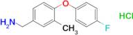 [4-(4-fluorophenoxy)-3-methylphenyl]methanamine hydrochloride