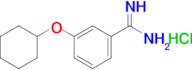 3-(Cyclohexyloxy)benzene-1-carboximidamide hydrochloride