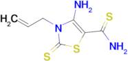 4-Amino-2,3-dihydro-3-(2-propen-1-yl)-2-thioxo-5-thiazolecarbothioamide