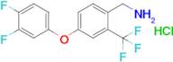 [4-(3,4-difluorophenoxy)-2-(trifluoromethyl)phenyl]methanamine hydrochloride