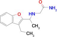 2-{[1-(3-ethyl-1-benzofuran-2-yl)ethyl]amino}acetamide