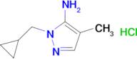 1-(Cyclopropylmethyl)-4-methyl-1h-pyrazol-5-amine hydrochloride