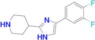 4-[4-(3,4-difluorophenyl)-1H-imidazol-2-yl]piperidine