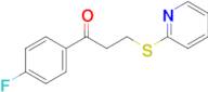 1-(4-Fluorophenyl)-3-(pyridin-2-ylsulfanyl)propan-1-one