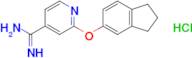 2-(2,3-dihydro-1h-inden-5-yloxy)pyridine-4-carboximidamide hydrochloride