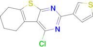 3-Chloro-5-(thiophen-3-yl)-8-thia-4,6-diazatricyclo[7.4.0.0,2,7]trideca-1(9),2,4,6-tetraene